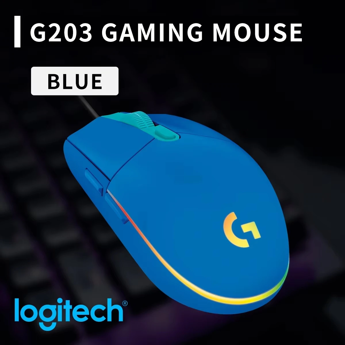 Logitech Mouse G203 - Ratón para juegos Logitech G203 con