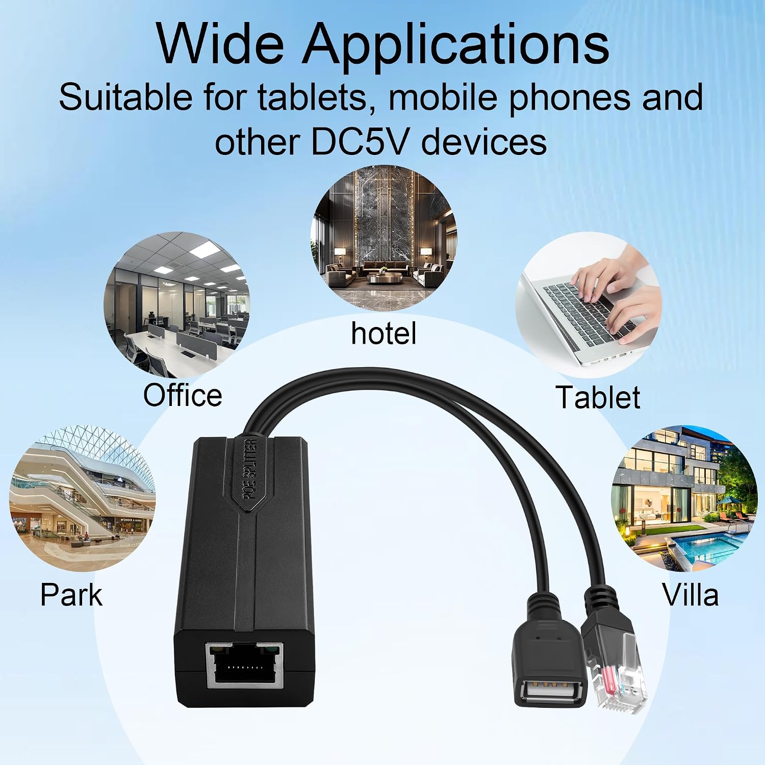 Divisor PoE 5V 2.4A USB Tipo C - Power Over Ethernet reseña y precio